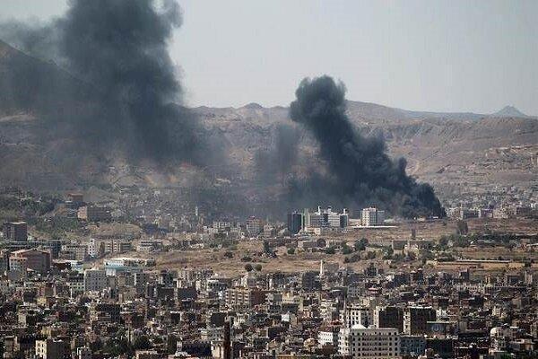 بمباران استان های ضالع و ذمار یمن از طریق جنگنده های سعودی
