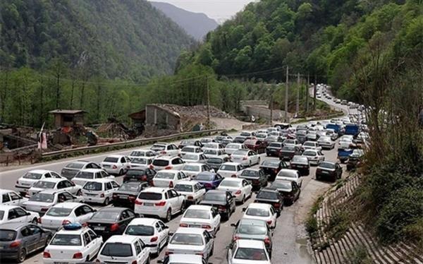 ترافیک سنگین در جاده های چالوس، هراز و فیروزکوه